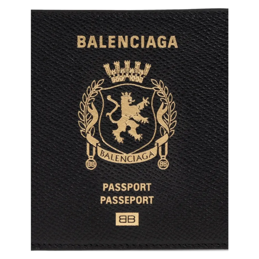 Balenciaga Passport Square Folded Wallet-Heren Portefeuilles