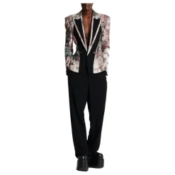 Balmain Pastel Print Cut-Out Jacket-Heren Jassen