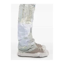 Who Decides War Patchwork Ripped Lichte Jeans-Heren Jeans