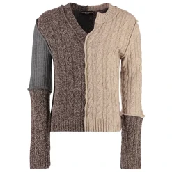 Dolce & Gabbana Patchwork Wollen Gebreide Trui-Heren Truien & Vesten