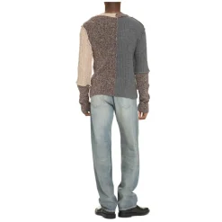 Dolce & Gabbana Patchwork Wollen Gebreide Trui-Heren Truien & Vesten