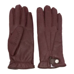 Brunello Cucinelli Perforated-Detail Leather Gloves-Heren Handschoenen