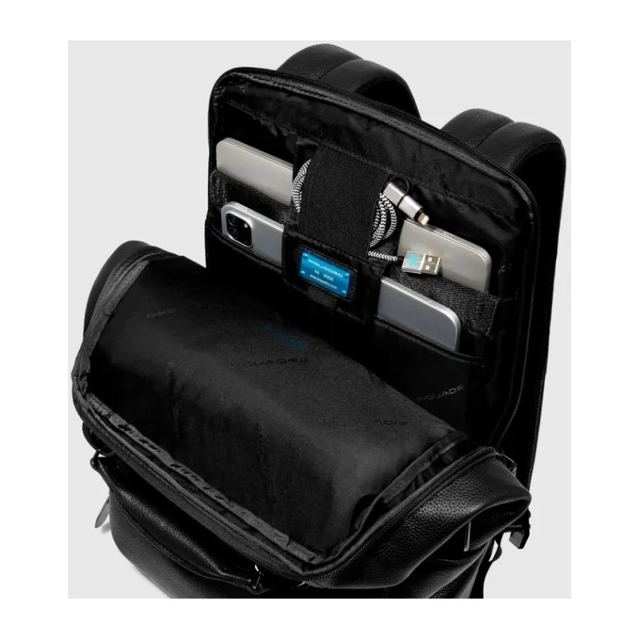 Piquadro Personalizable travel backpack for laptop 14-Heren Rugzakken