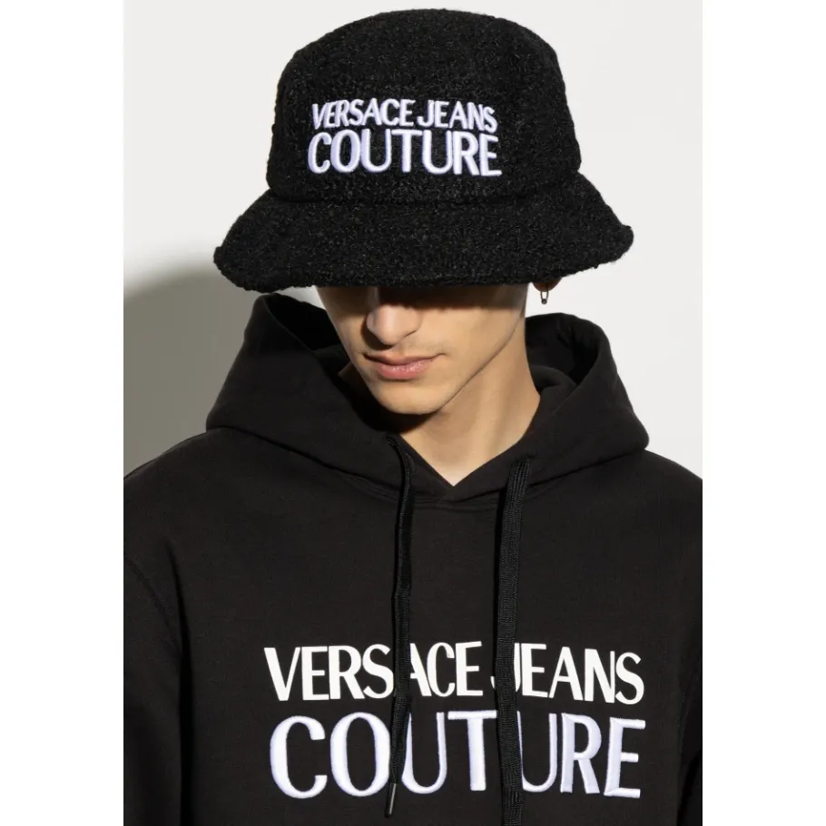 Versace Jeans Couture Pet met geborduurd logo-Heren Hoeden