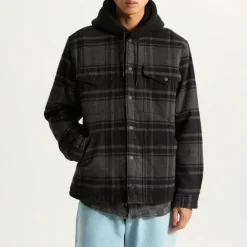 Vans Piedmont Hooded Plaid Shacket-Heren Jassen