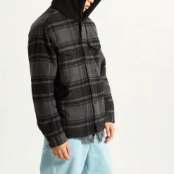 Vans Piedmont Hooded Plaid Shacket-Heren Jassen