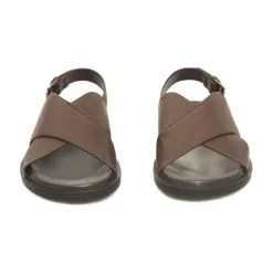 Cerruti 1881 Platte sandalen met verstelbare gespsluiting-Heren Sandalen