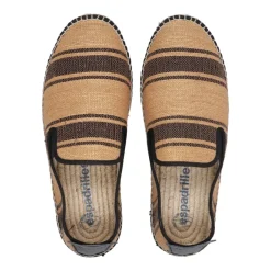 Espadrilles Platte schoenen in zwart en bruin-Heren Espadrilles