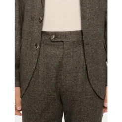 Brunello Cucinelli Pocket Tweeknoopspak-Heren Kostuums