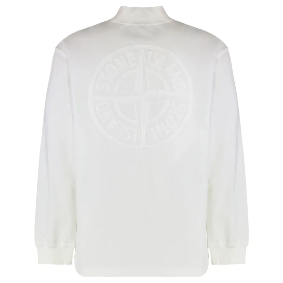 Stone Island Polo Collar T-shirt met lange mouwen-Heren Truien & Vesten
