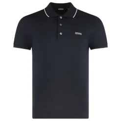 Zegna Polo shirt van katoen-piqué-Heren Shirts