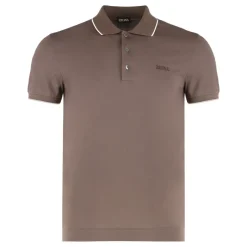 Zegna Polo van elastisch katoen-Heren Shirts