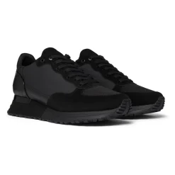 Mallet London Popham Luxe Triple Black Gloss-Heren Sneakers