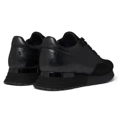 Mallet London Popham Luxe Triple Black Gloss-Heren Sneakers