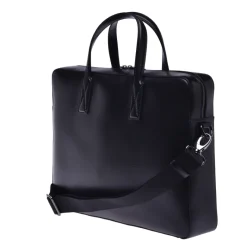 Baldinini Professional bag in black leather-Heren Tassen