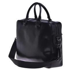Baldinini Professional bag in black leather-Heren Tassen
