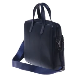 Baldinini Professional bag in blue leather and nylon-Heren Tassen