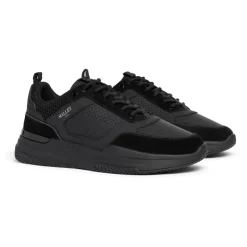 Mallet London Radnor Triple Black Sneaker SS24-Heren Sneakers