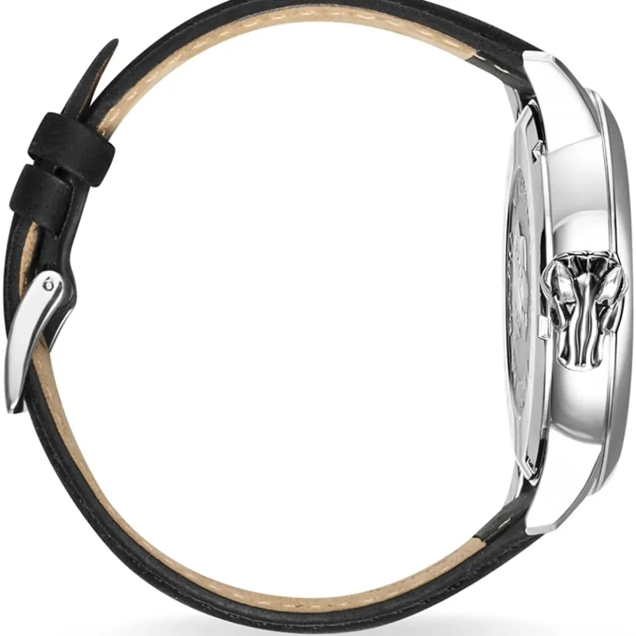 THOMAS SABO REBEL WITH KARMA 46 mm Leren Armband WA0295-218-203-46 MM-Heren Horloges