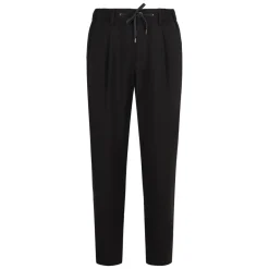 Herno Rechte Broek met Elastische Tailleband en Zakken-Heren Broeken