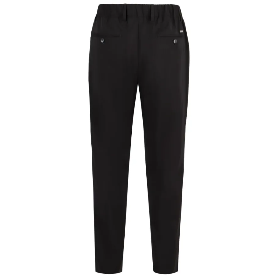 Herno Rechte Broek met Elastische Tailleband en Zakken-Heren Broeken