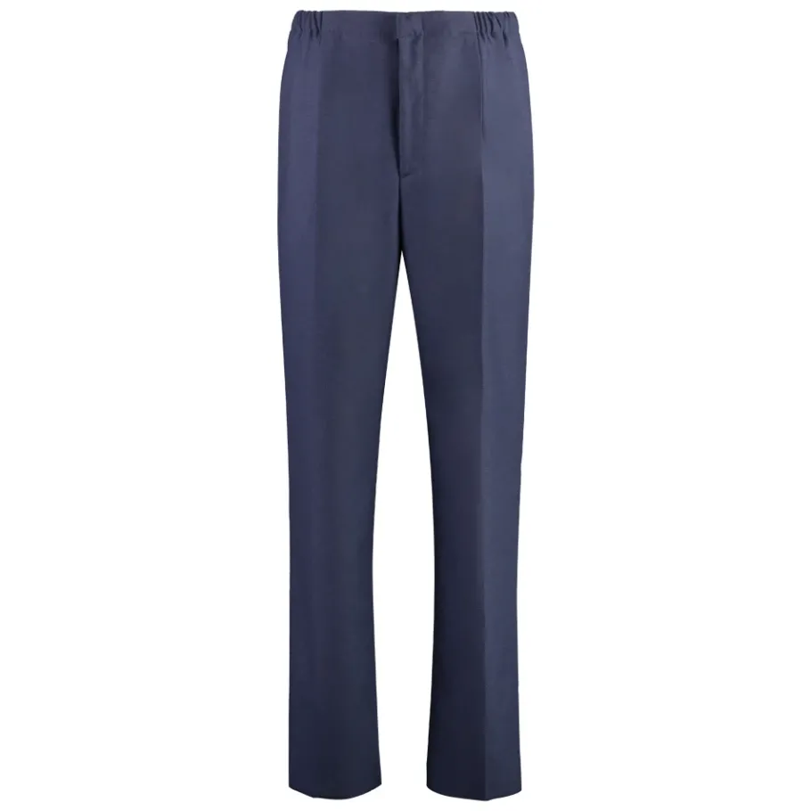 Fendi Rechtgesneden wollen broek-Heren Broeken