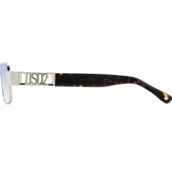 Dsquared2 Rechthoekige zonnebril met metalen montuur-Heren Zonnebrillen