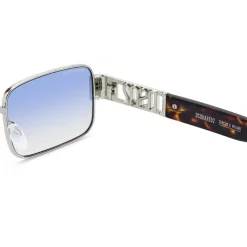 Dsquared2 Rechthoekige zonnebril met metalen montuur-Heren Zonnebrillen