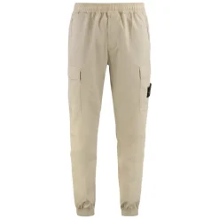 Stone Island Regular fit cargo broek met taps toelopende pijpen-Heren Broeken