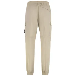 Stone Island Regular fit cargo broek met taps toelopende pijpen-Heren Broeken