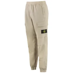 Stone Island Regular fit cargo broek met taps toelopende pijpen-Heren Broeken