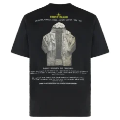 Stone Island Regular-fit T-shirt met korte mouwen en Archivio-print-Heren Shirts