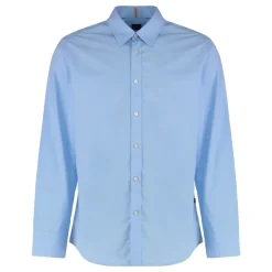 Hugo Relegant_6 Katoen Poplin Overhemd-Heren Overhemden