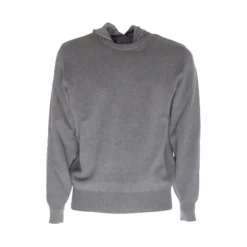 Herno Resort Sweater in Double Cotton Knit and Travel Nylon-Heren Truien & Vesten