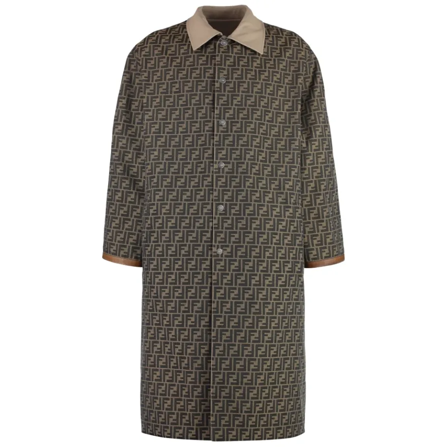 Fendi Reversible Trenchcoat-Heren Jassen