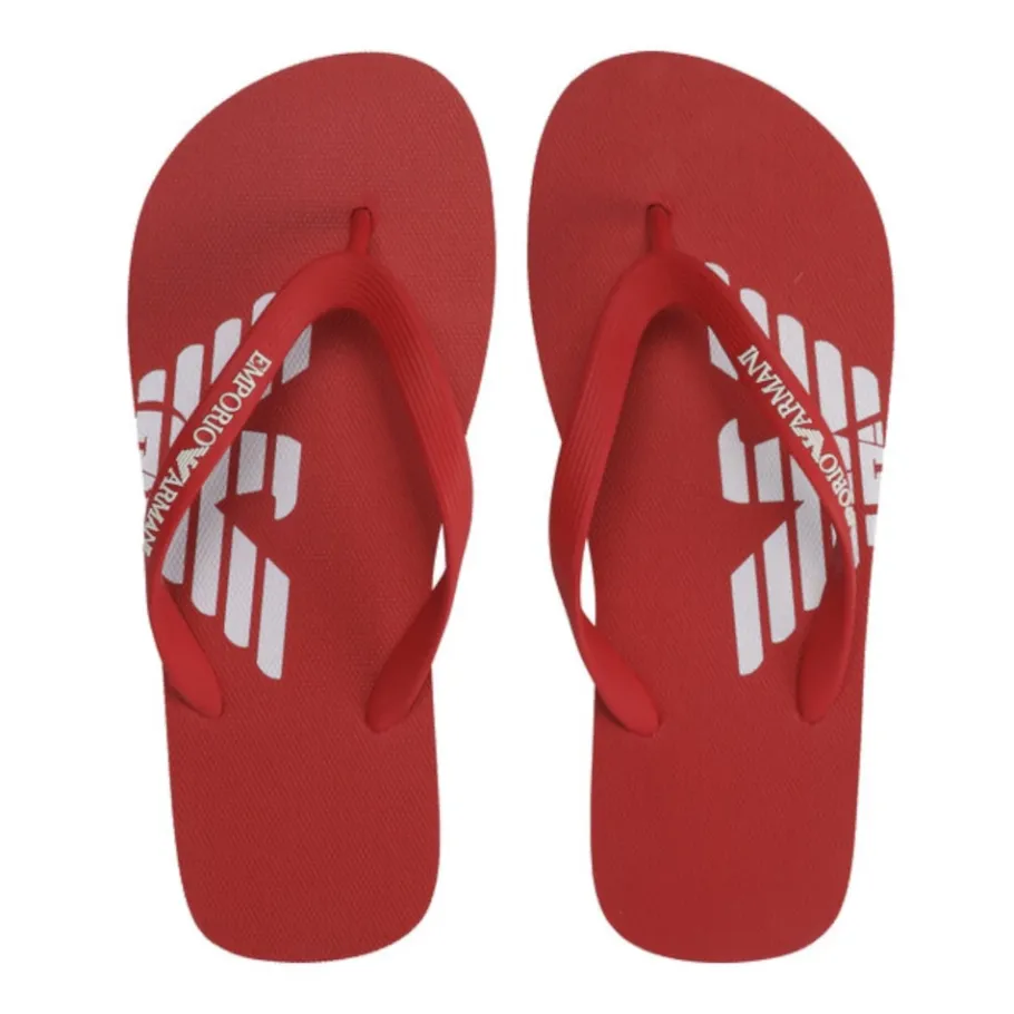 Emporio Armani Rode Flip Flops XVQS06XN74600115-Heren Slippers