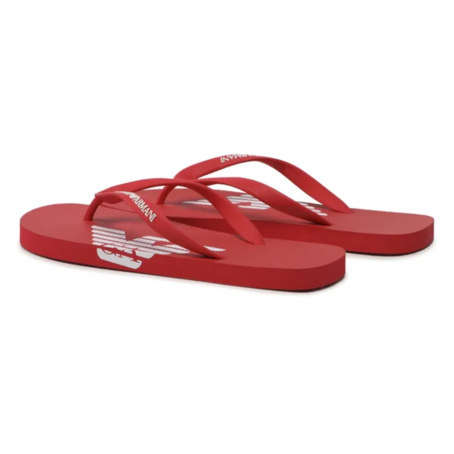 Emporio Armani Rode Flip Flops XVQS06XN74600115-Heren Slippers