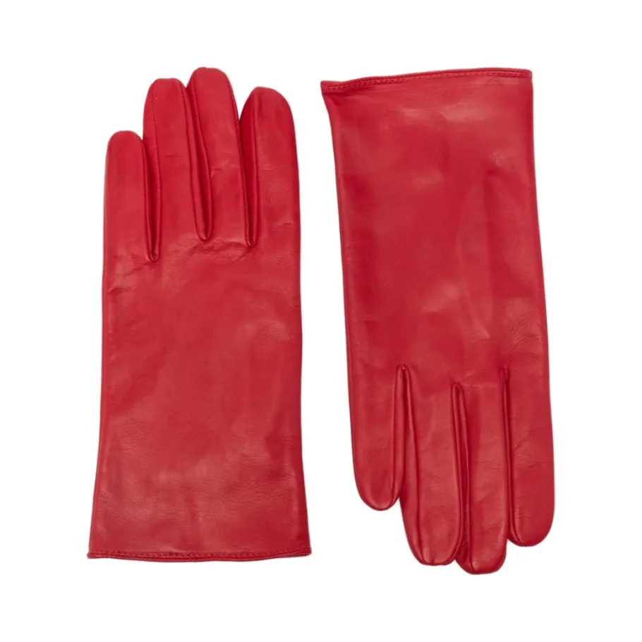 Ernest W. Baker Rode Leren Handschoen AC17 LE02-Heren Handschoenen