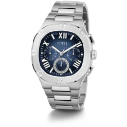 Guess Roestvrijstalen Armband Zilveren Horloge-Heren Horloges