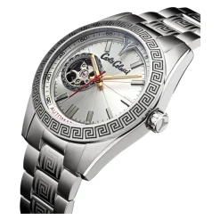 Carlo Colucci Roestvrijstalen horloge met vouwsluiting-Heren Horloges