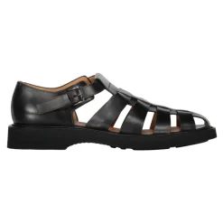 Church's Ronde Neus Leren Sandalen met Verstelbare Enkelband-Heren Sandalen