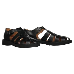 Church's Ronde Neus Leren Sandalen met Verstelbare Enkelband-Heren Sandalen