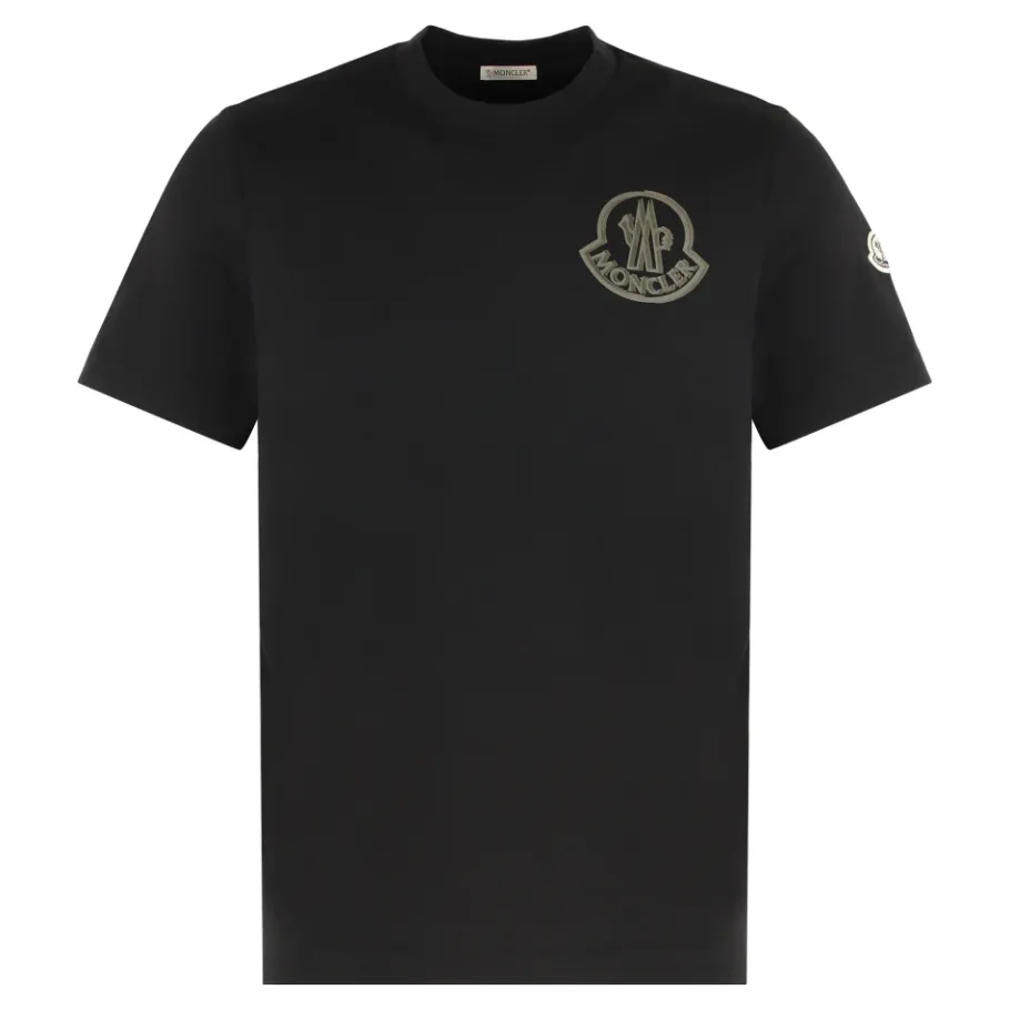 Moncler Rondhals T-shirt van katoen-Heren Shirts