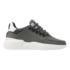 Nubikk Roque Roman Dark Grey Combi Sneakers-Heren Sneakers