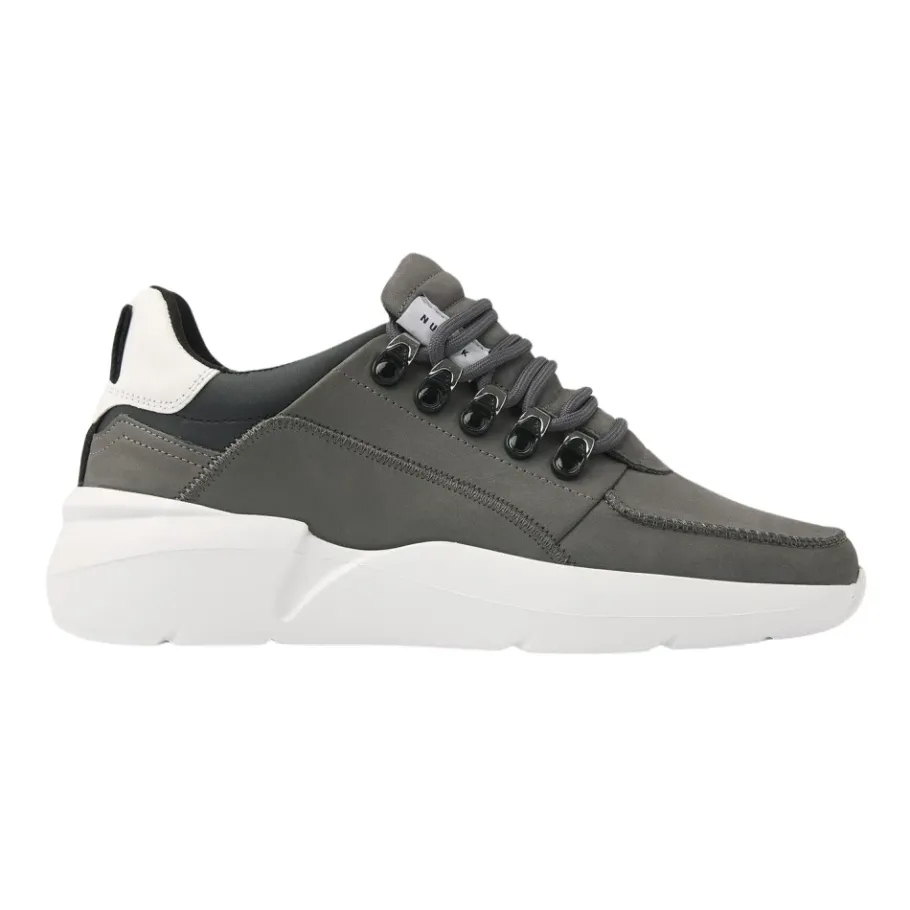 Nubikk Roque Roman Dark Grey Combi Sneakers-Heren Sneakers