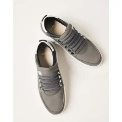 Nubikk Roque Roman Dark Grey Combi Sneakers-Heren Sneakers