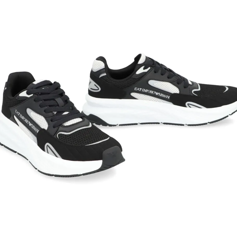 Emporio Armani EA7 Round Toeline Mesh Sneakers-Heren Sneakers