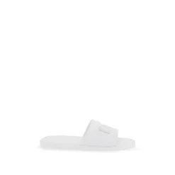 Dolce & Gabbana Rubber Slides met DG Millennials Logo-Heren Slippers