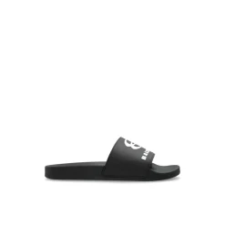 Balenciaga Rubberen slides met logo-Heren Slippers