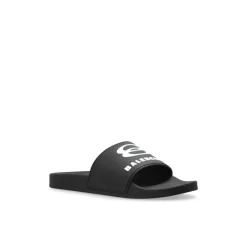 Balenciaga Rubberen slides met logo-Heren Slippers